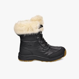 Ugg Adirondack III Fluff Women All-Weather Boots Black (7983UZNGI)